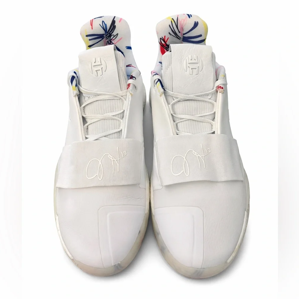 Adidas Harden Vol. 3 Doodle Cloud White Basketball Shoes Men’s 11 - Picture 2 of 7
